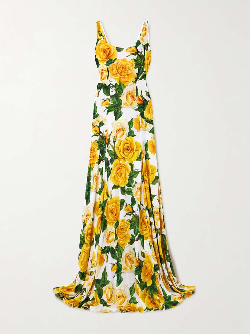 Dolce & Gabbana Floral-print Woven Maxi Dress - IT36