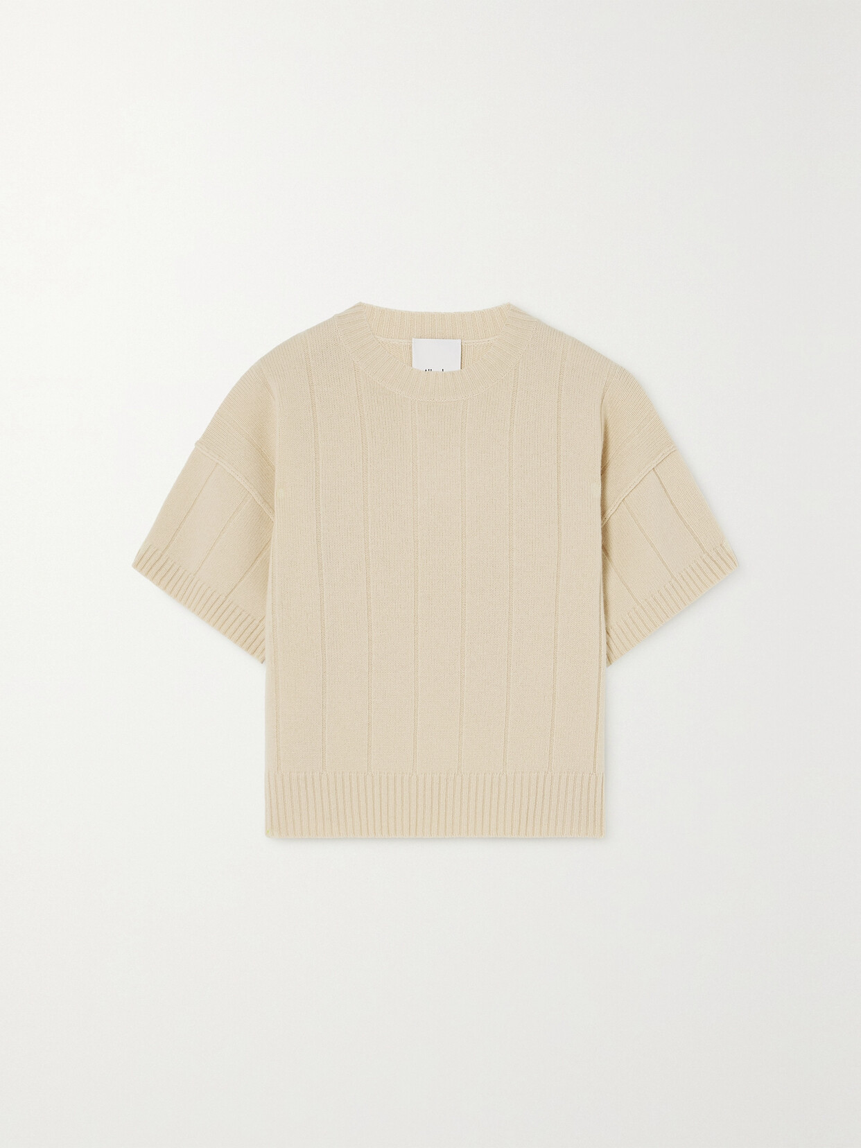 Allude - Ribbed Wool And Cashmere-blend Sweater - Cream