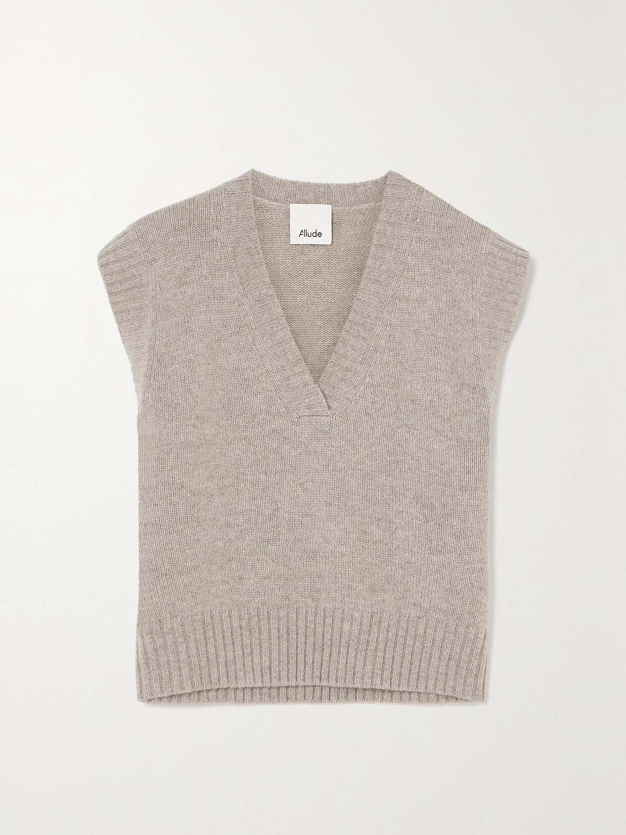 Allude Cashmere Vest In Neutrals