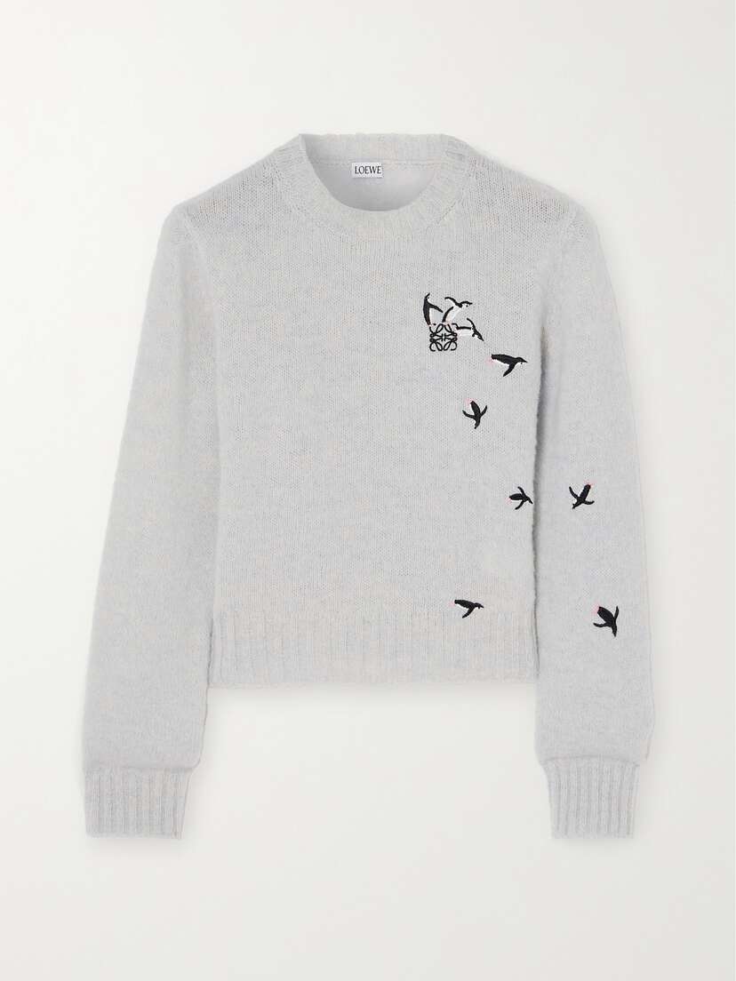 Loewe + Suna Fujita Embroidered Wool Sweater