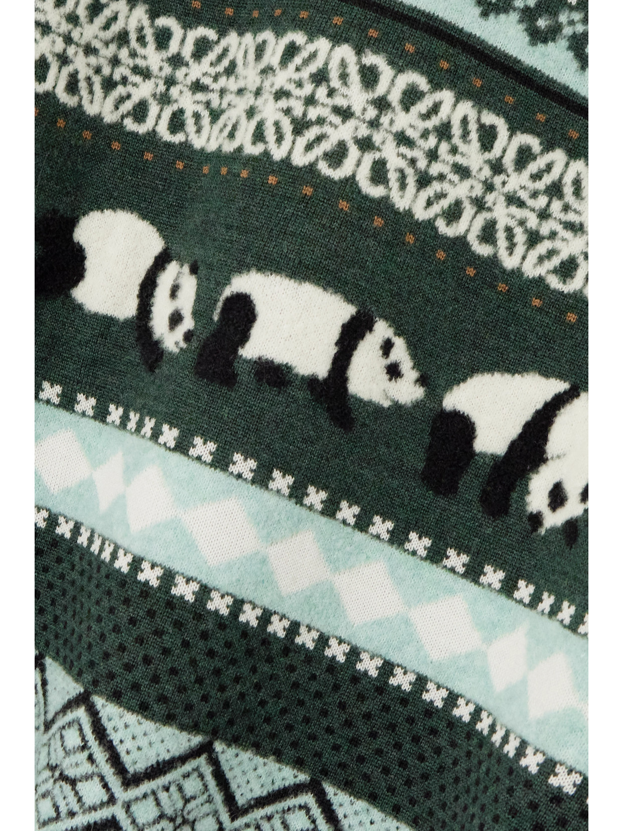 Loewe Intarsia Wool-blend Sweater In Green