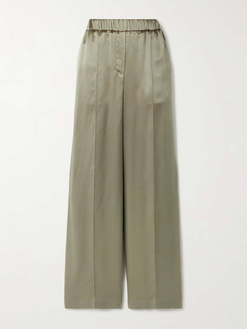 Loewe Silk-satin Straight-leg Pants