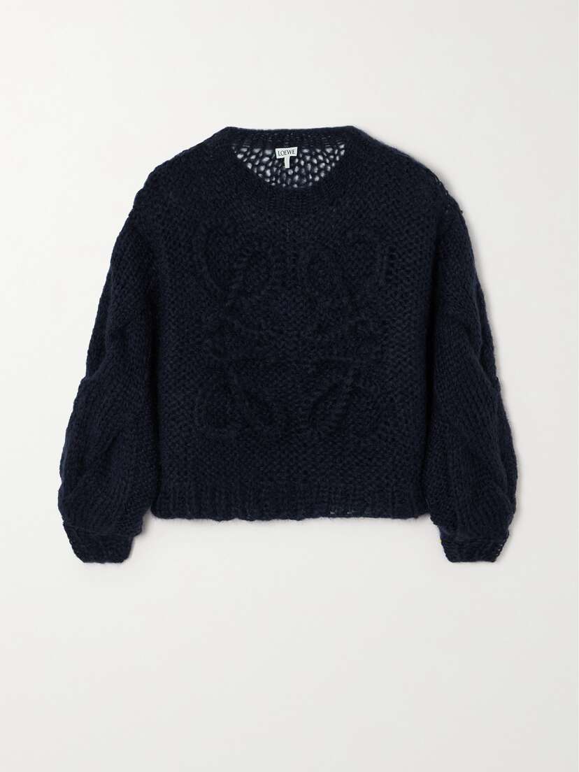 Loewe Anagram Oversized Mohair-blend Sweater