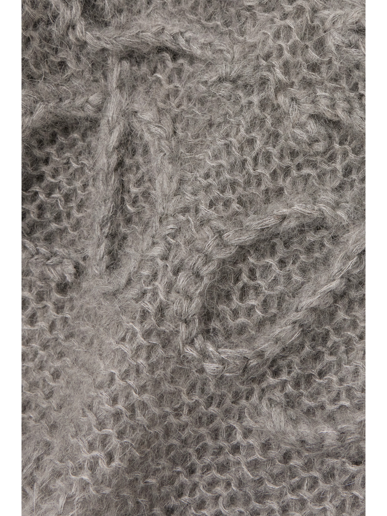 Loewe Anagram Oversized Mohair-blend Sweater In Gray