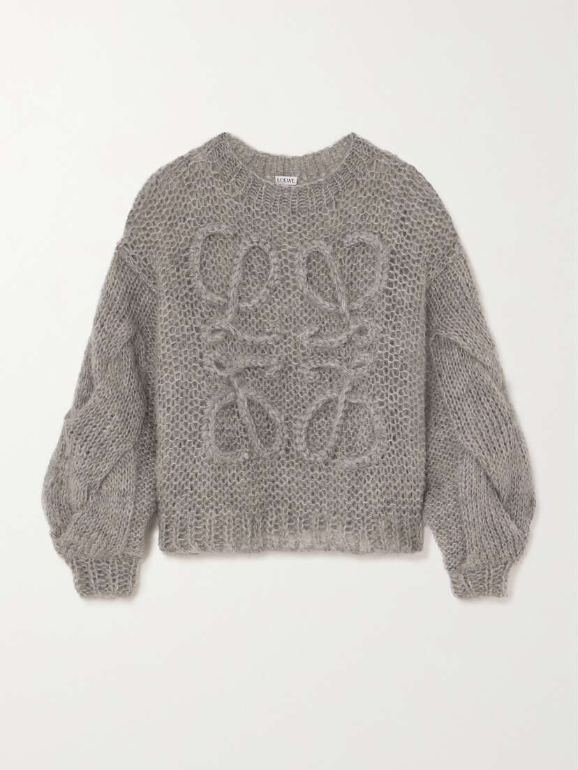 Loewe Anagram Oversized Mohair-blend Sweater