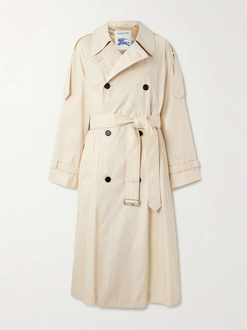 Burberry Belted Cotton-gabardine Trench Coat