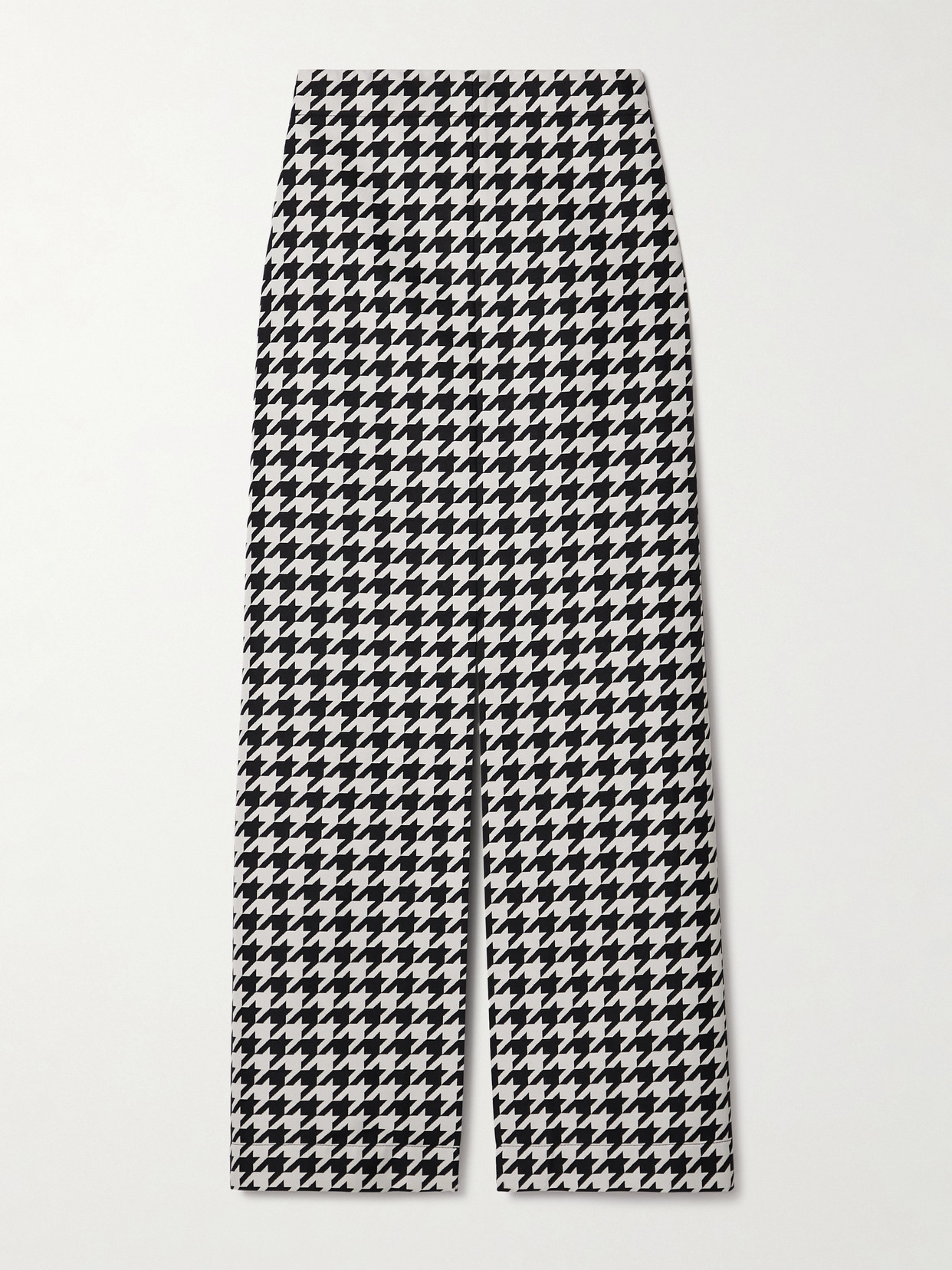 Burberry Houndstooth Twill Midi Skirt - Black