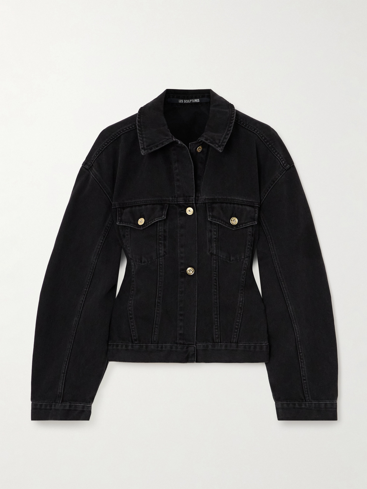 Jacquemus De-nîmes Denim Jacket In Black