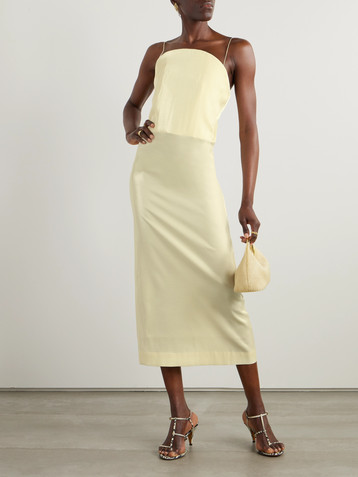 Jacquemus Carino satin midi dress