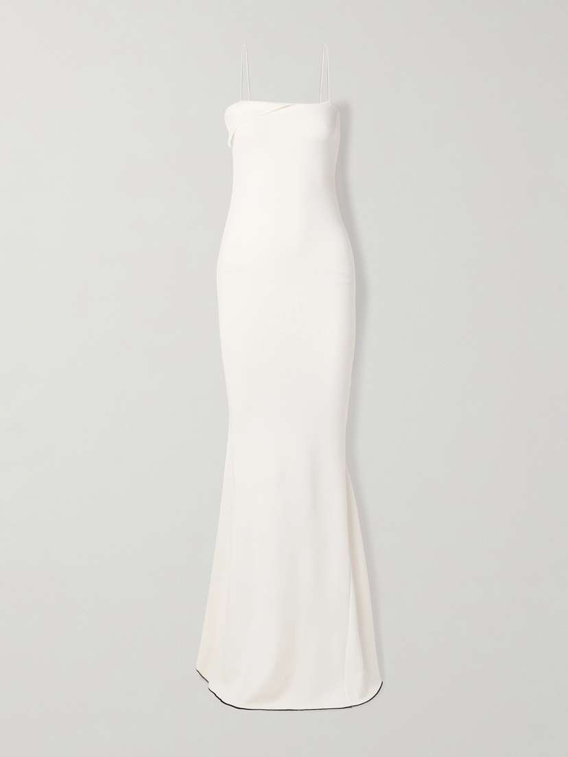 Jacquemus Aro Draped Jersey Maxi Dress