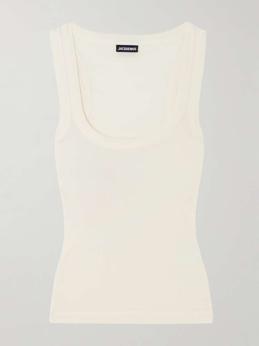 Jacquemus Ribbed Cotton-jersey Tank