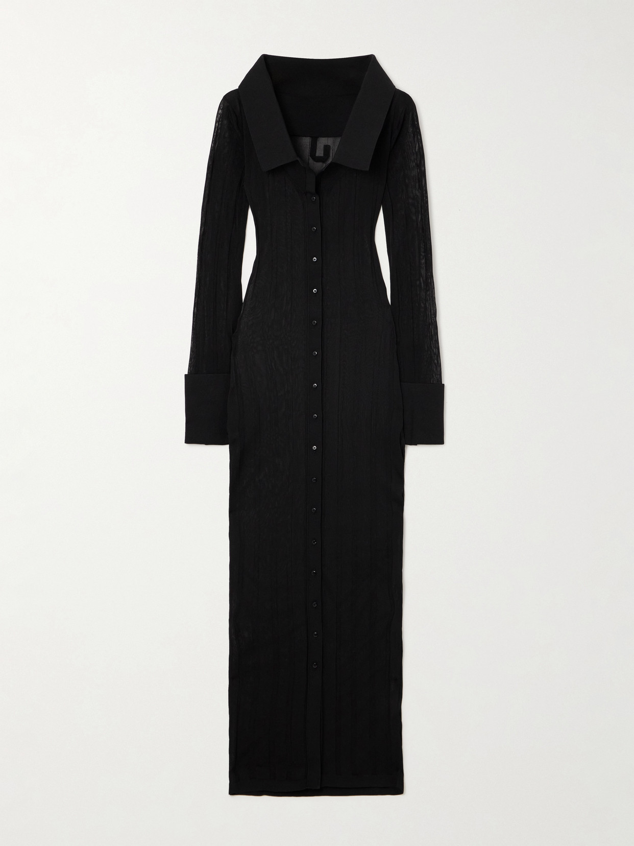 Jacquemus - Manta Ribbed-knit Maxi Dress - Black