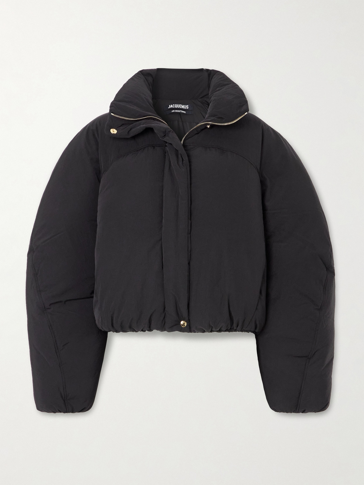 Jacquemus La Doudoune Courte Caraco Padded Shell Jacket In Black