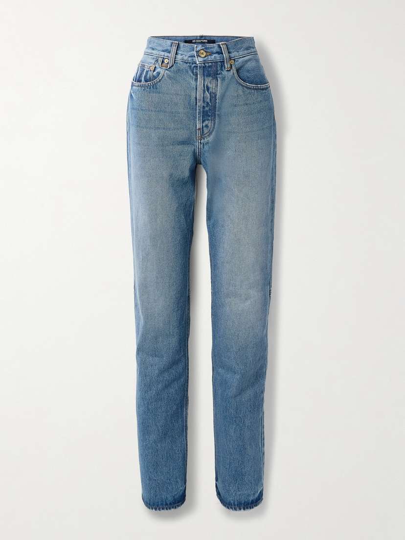 Jacquemus Le De-nîmes Droit Recycled High-rise Straight-leg Jeans