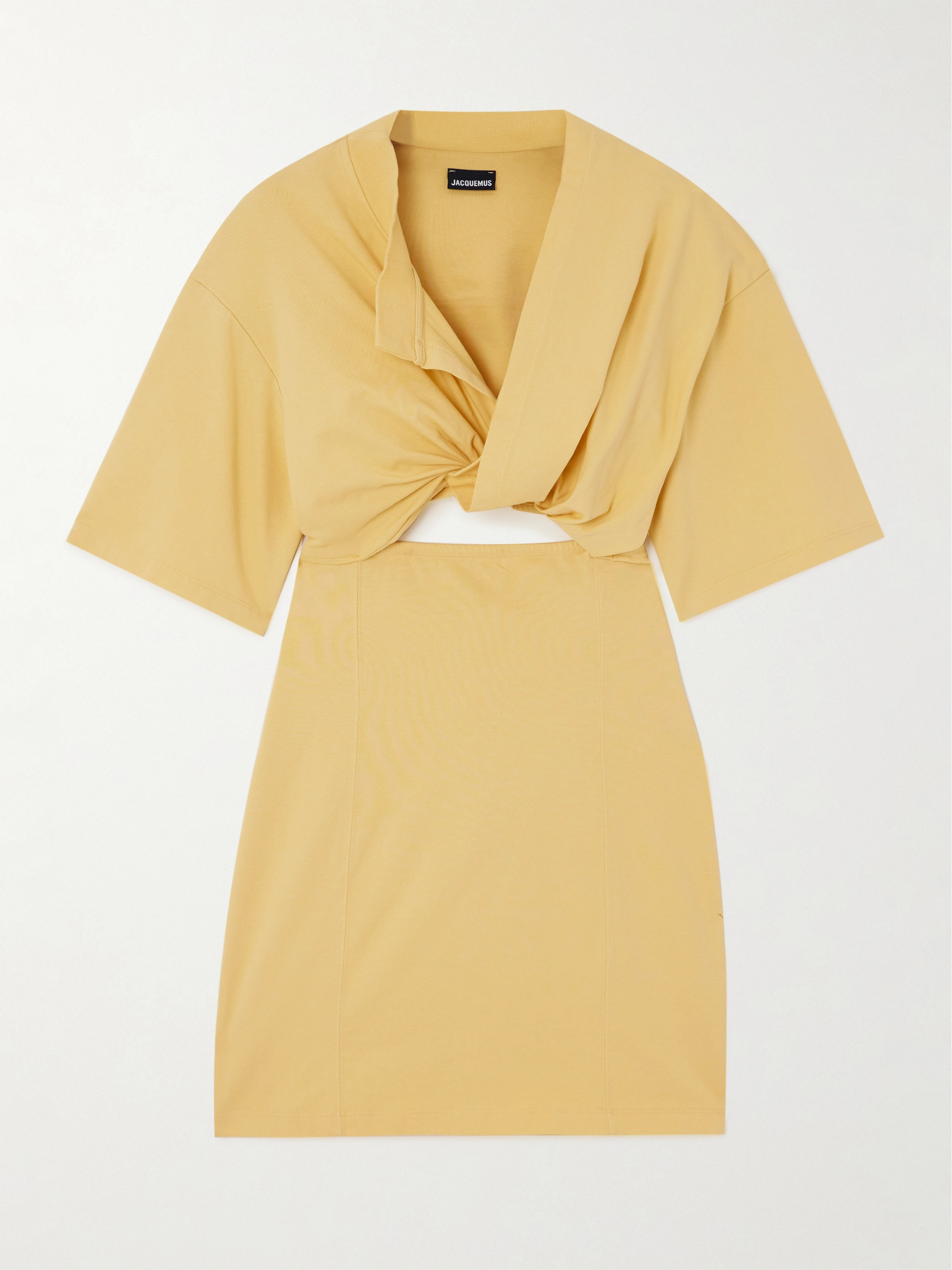 Jacquemus Bahia twisted cotton mini dress
