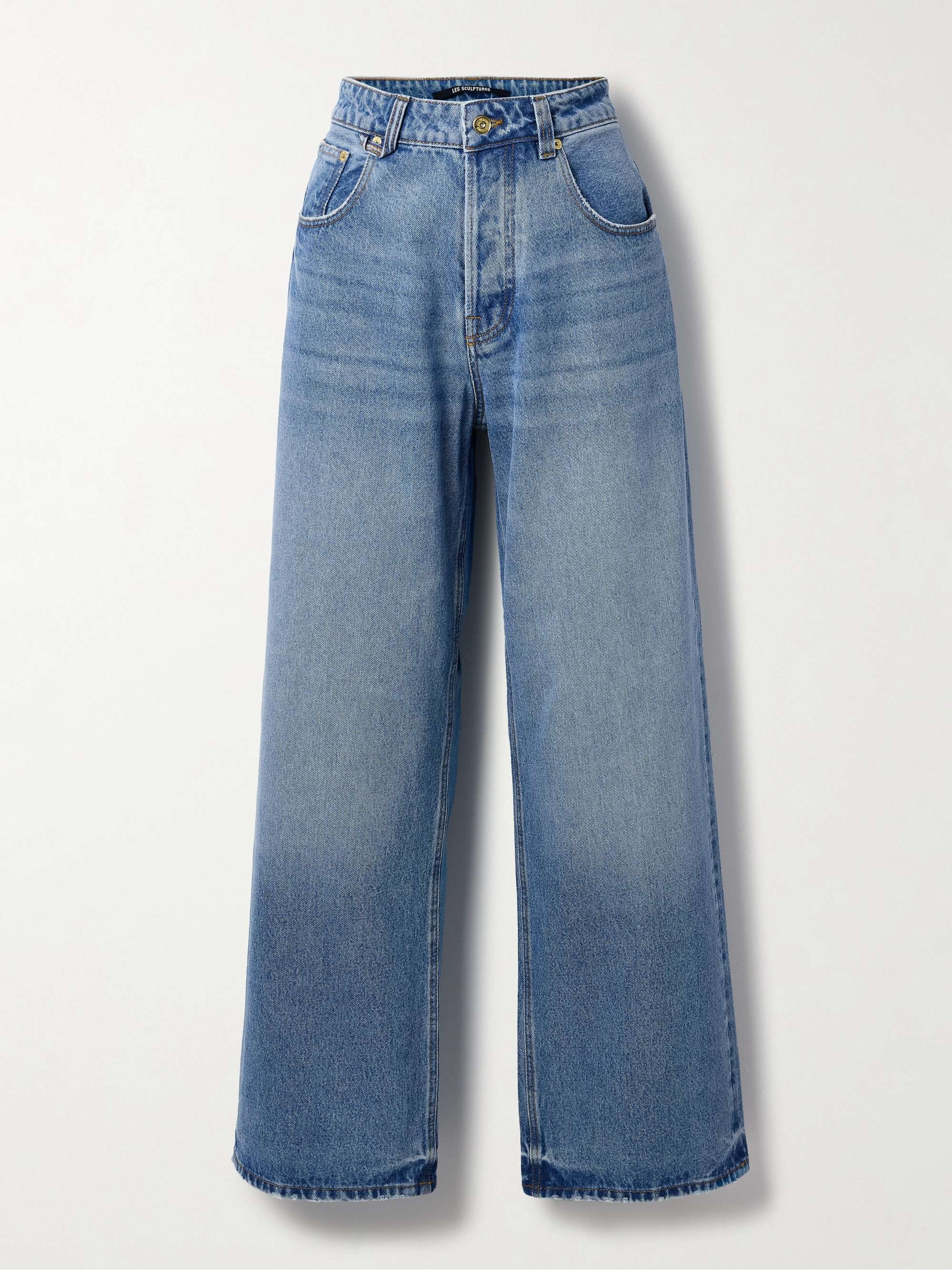 JACQUEMUS Le De-Nîmes recycled high-rise wide-leg jeans