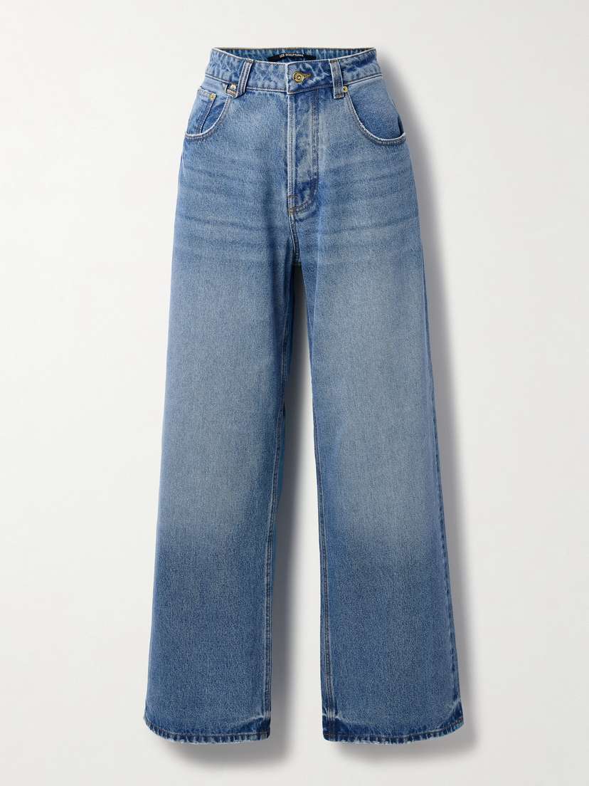 Jacquemus Le De-nîmes Recycled High-rise Wide-leg Jeans