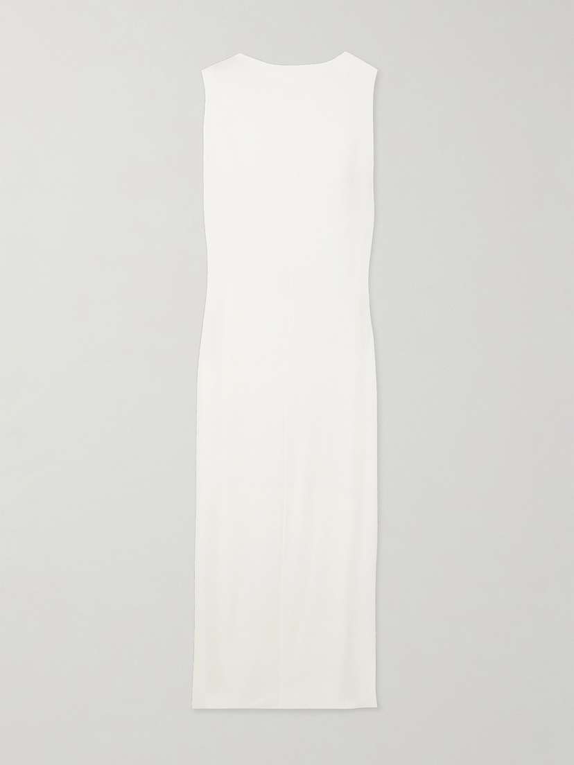 Jacquemus Capa Draped Open-back Ribbed Jersey Maxi Dress