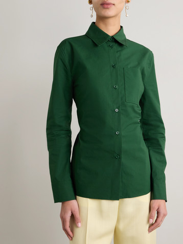 Jacquemus Cutout cotton-poplin shirt