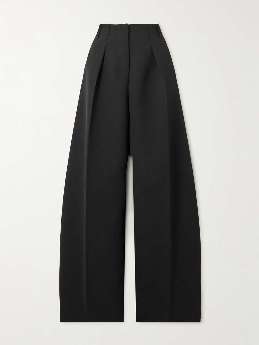 Jacquemus Ovalo Pleated Cady Tapered Pants - FR 32