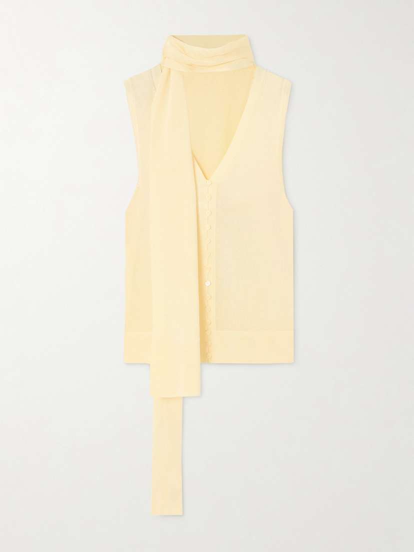 Jacquemus Maestra Scarf-detailed Knitted Top