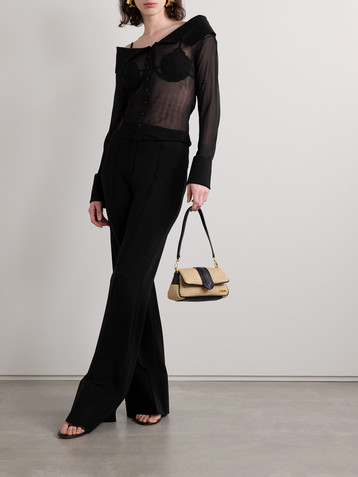 Jacquemus Brezza off-the-shoulder jersey blouse