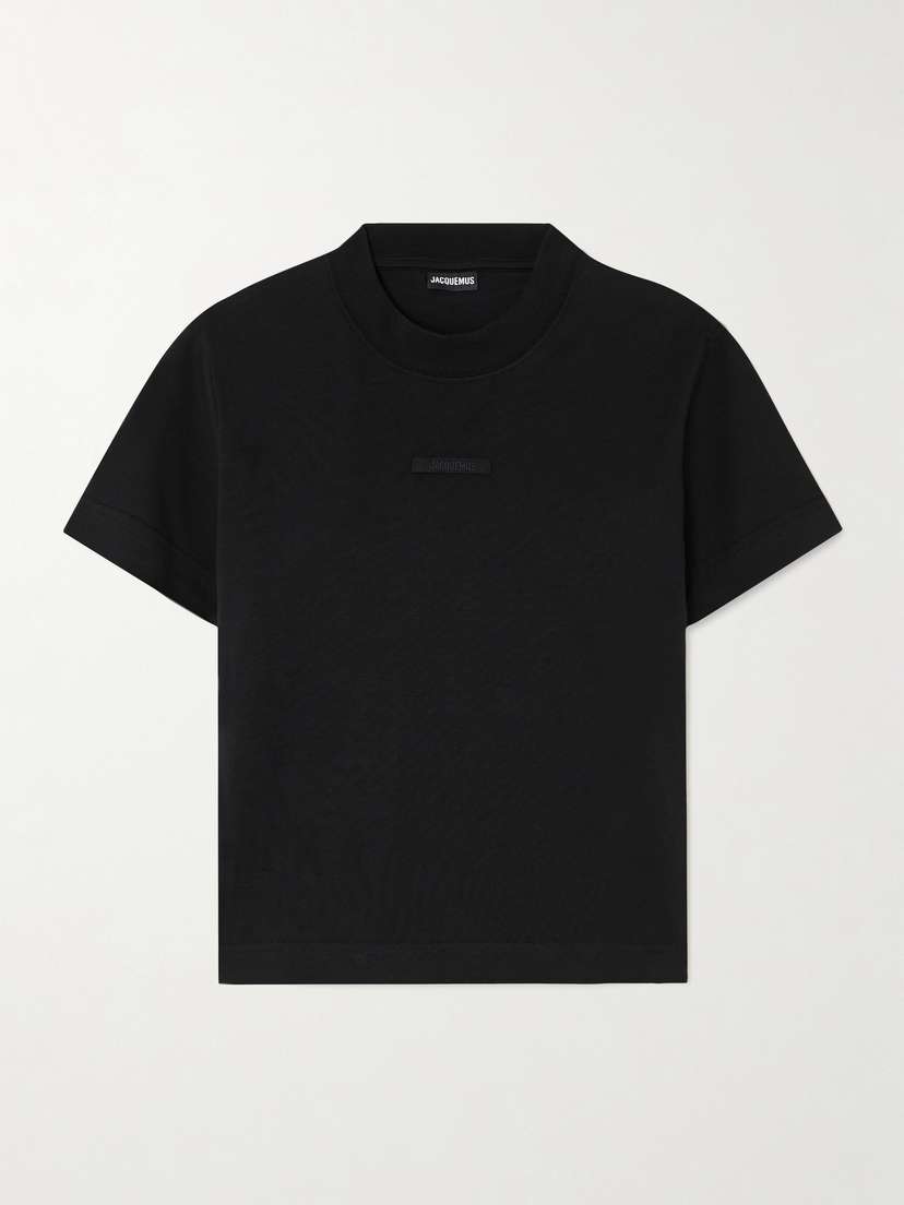 Jacquemus Grosgrain-trimmed Stretch-cotton T-shirt - xx large