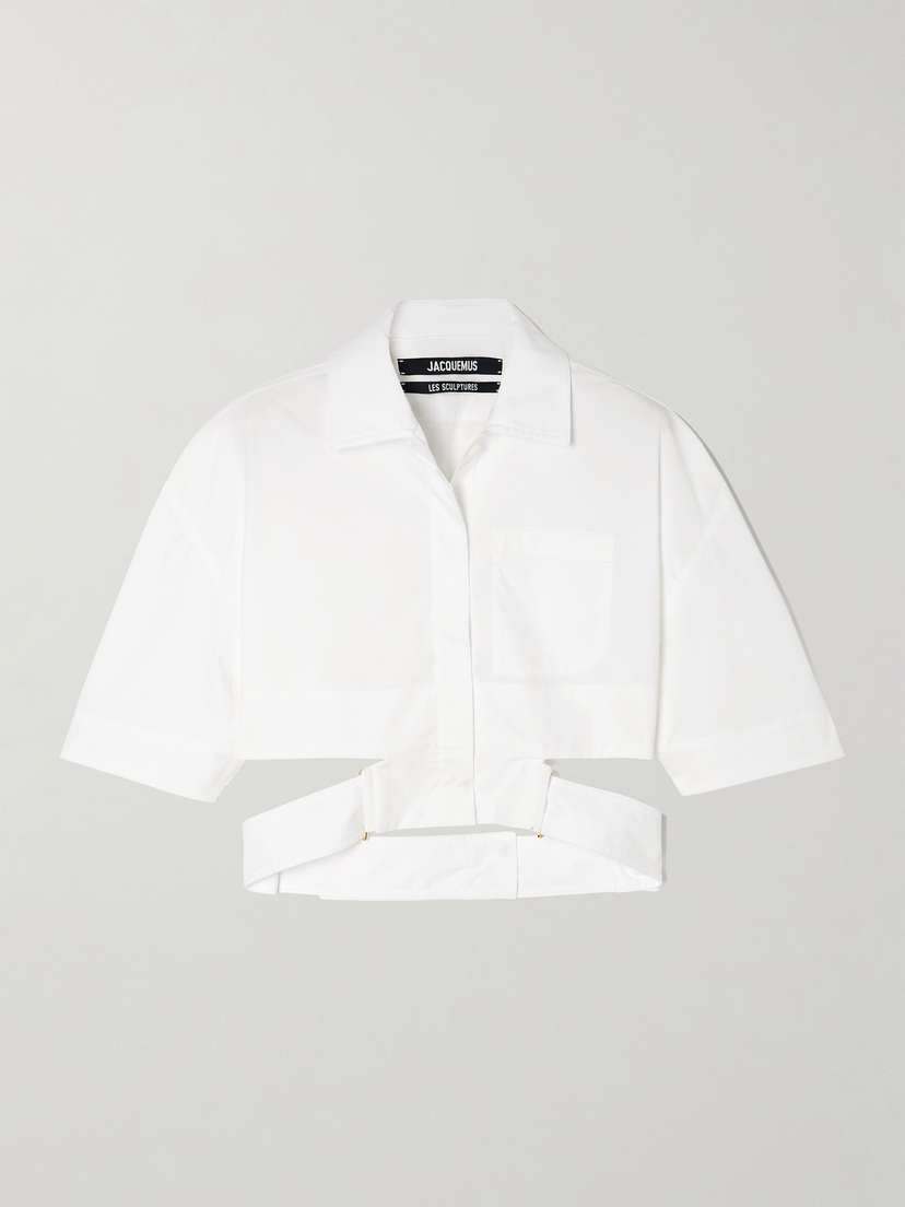 Jacquemus Cutout Cotton-blend Shirt