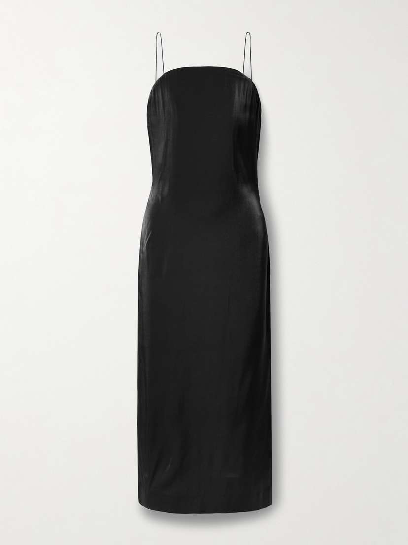 Jacquemus Carino Duchesse-satin Midi Dress