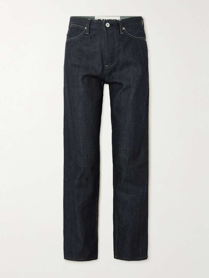 Jil Sander Cropped High-rise Straight-leg Jeans