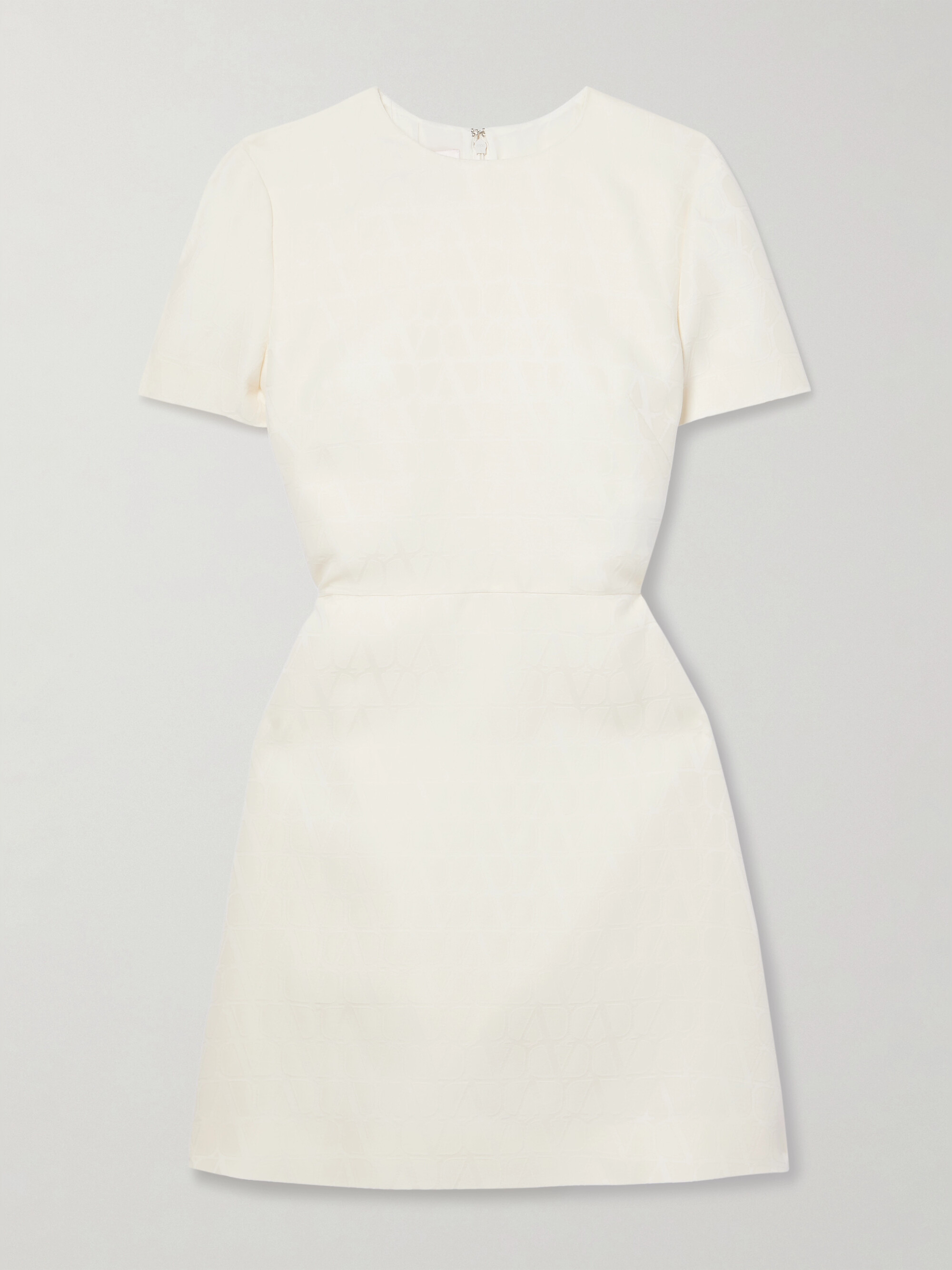 Valentino Garavani Wool and silk-blend jacquard mini dress thumbnail