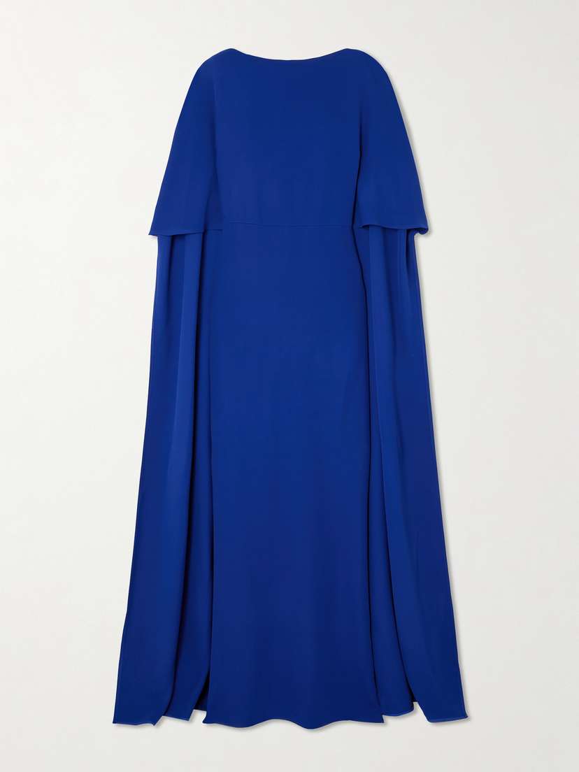 Valentino Garavani Cape-effect Silk-crepe Gown