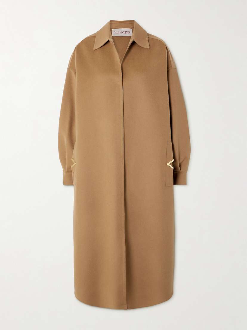 Valentino Garavani Embellished Wool And Cashmere-blend Coat