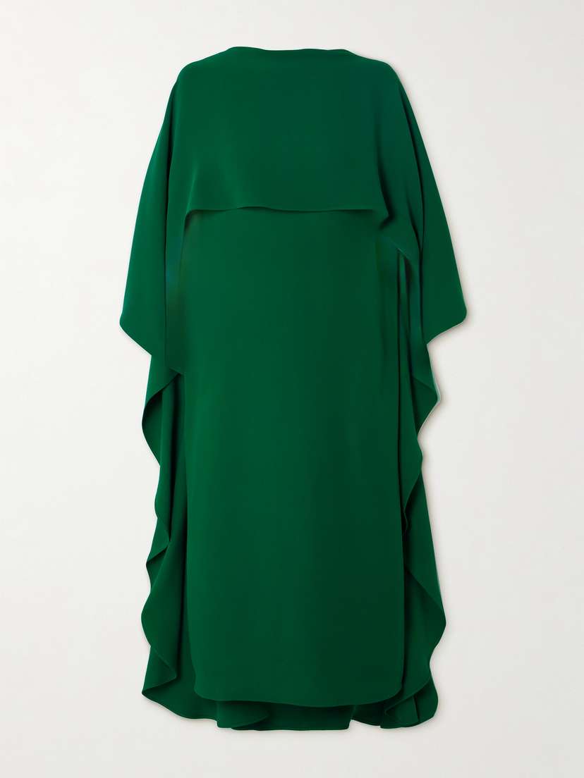 Valentino Garavani — Cape-effect silk-crepe midi dress
