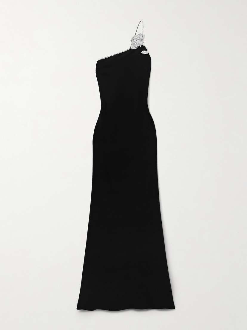 Valentino Garavani One-shoulder Sequin-embellished Silk-crepe Gown