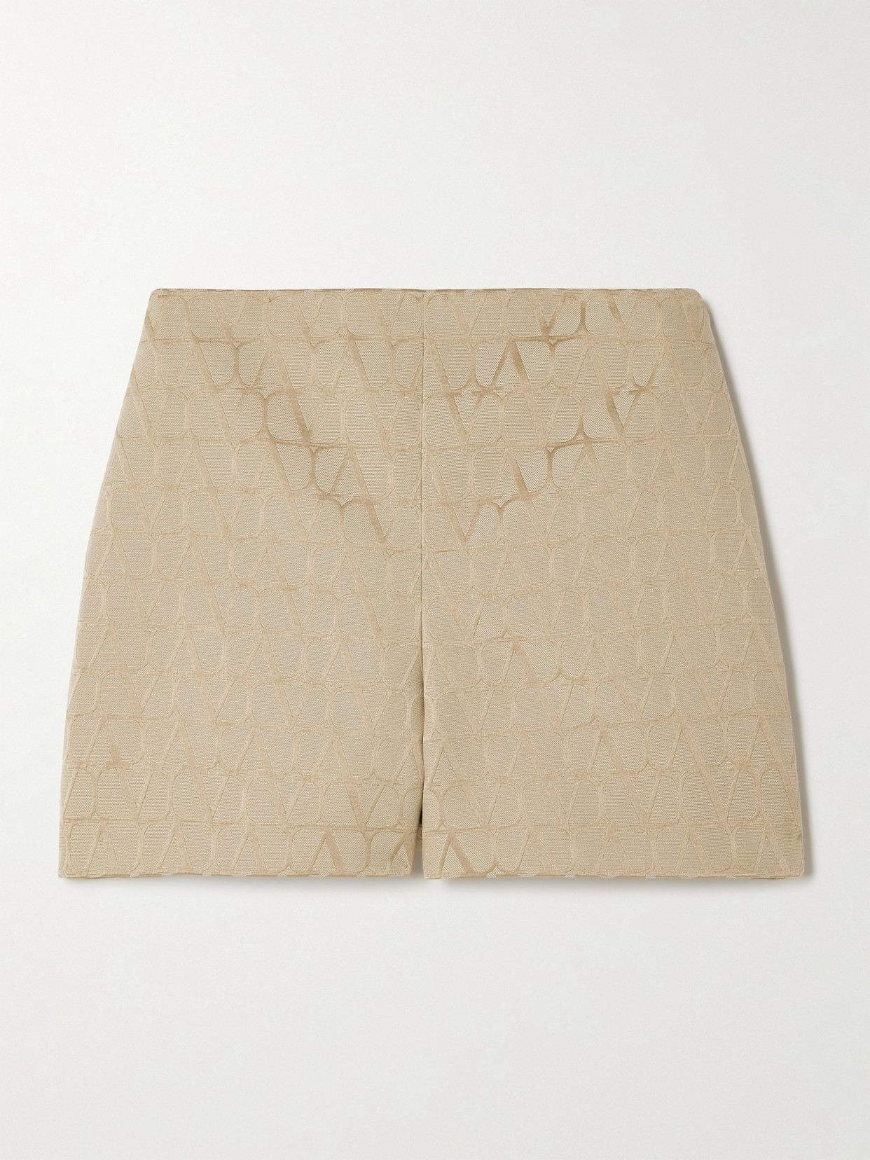 Valentino Garavani - Cotton-blend Jacquard Shorts - Neutrals