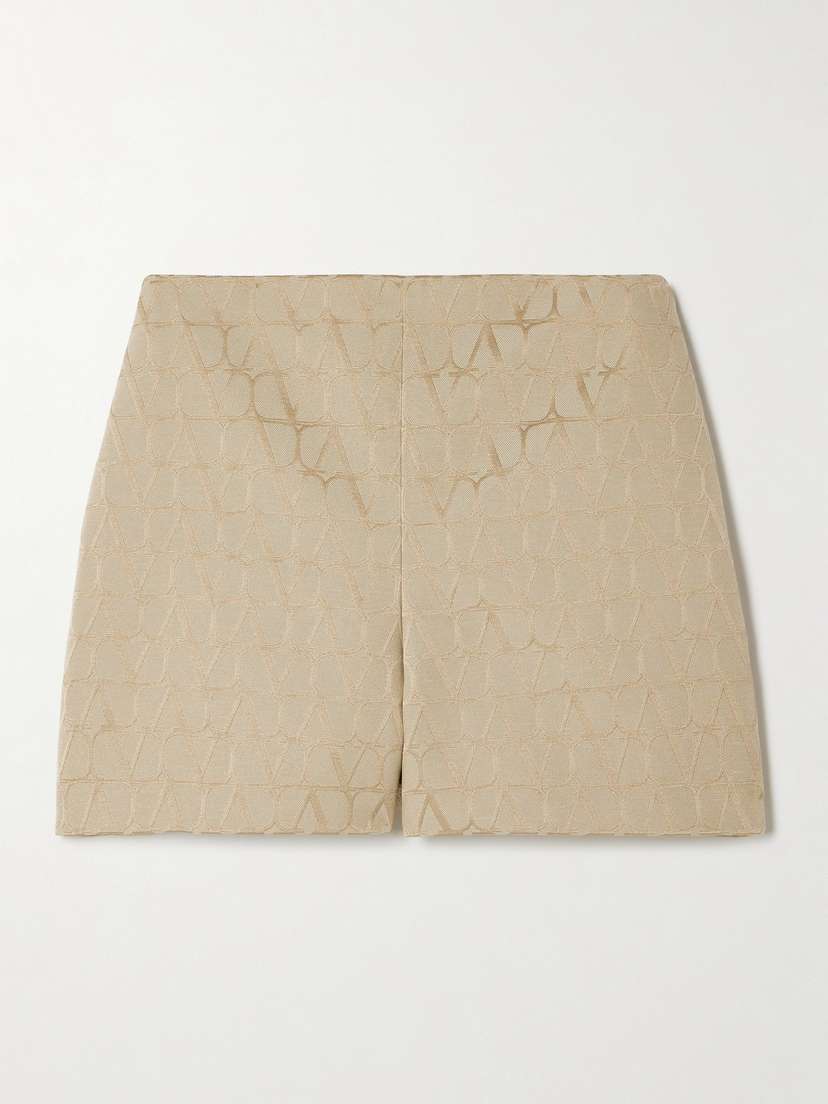 Valentino Garavani Cotton-blend Jacquard Shorts