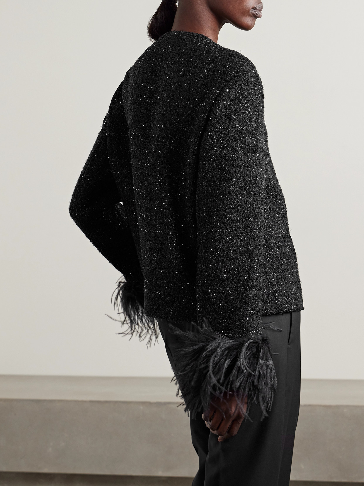 Garavani - Embellished Metallic Bouclé-Tweed Jacket