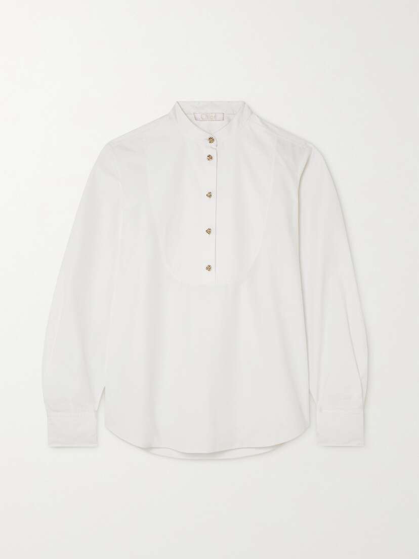 Chloé + Net Sustain Organic Cotton-poplin Blouse
