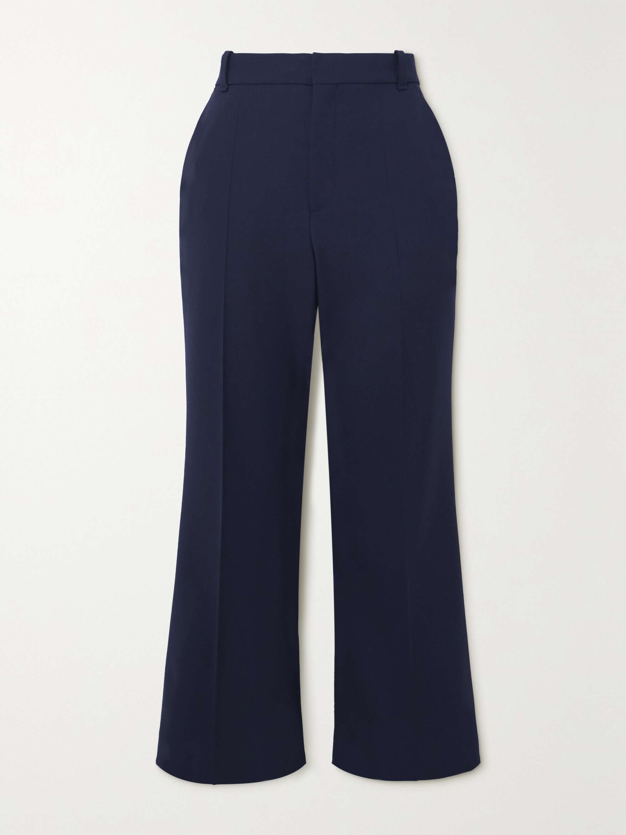 CHLOÉ Cropped stretch-wool flared pants | NET-A-PORTER