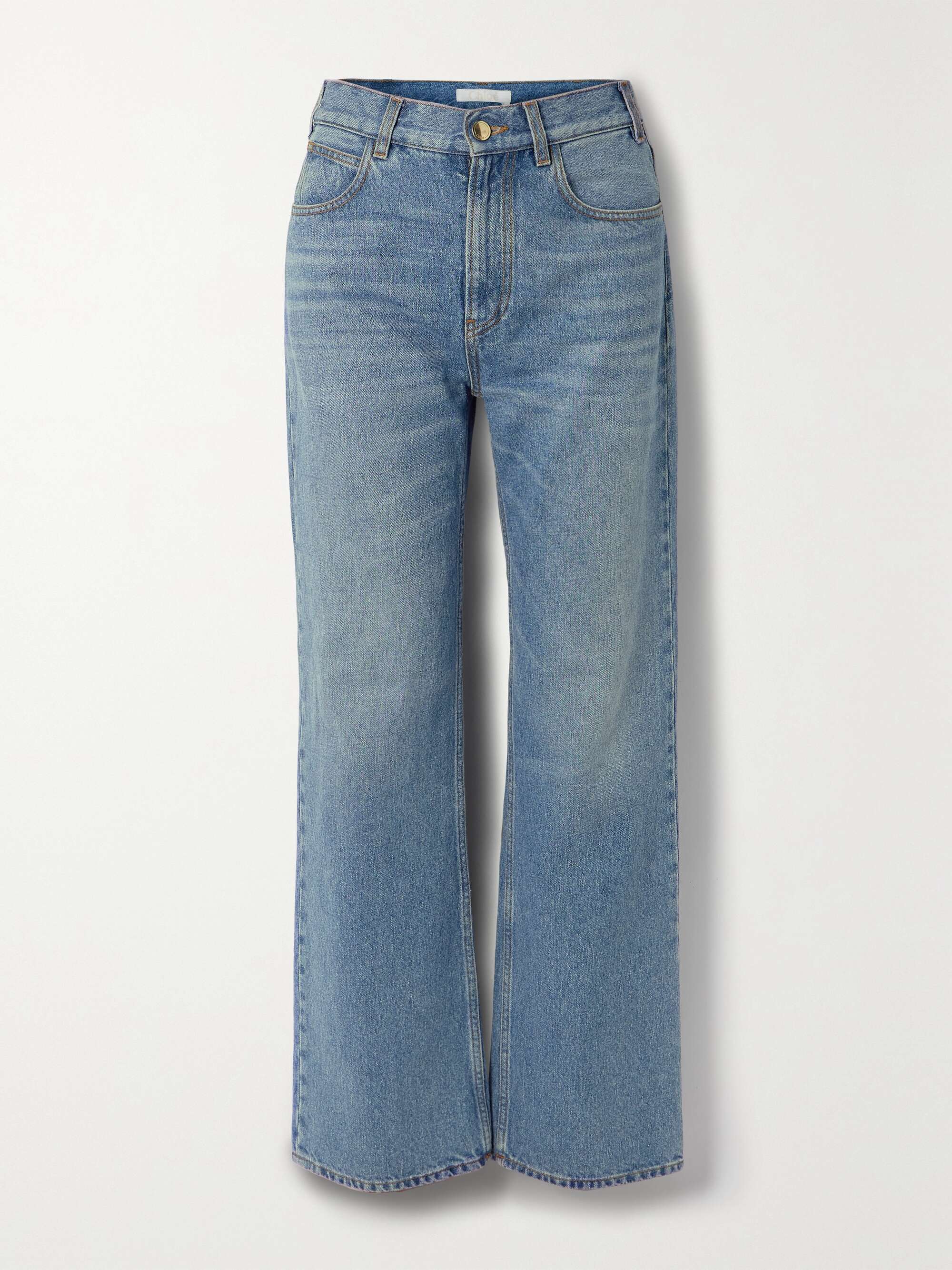 CHLOÉ + NET SUSTAIN high-rise boyfriend recycled jeans | NET-A-PORTER