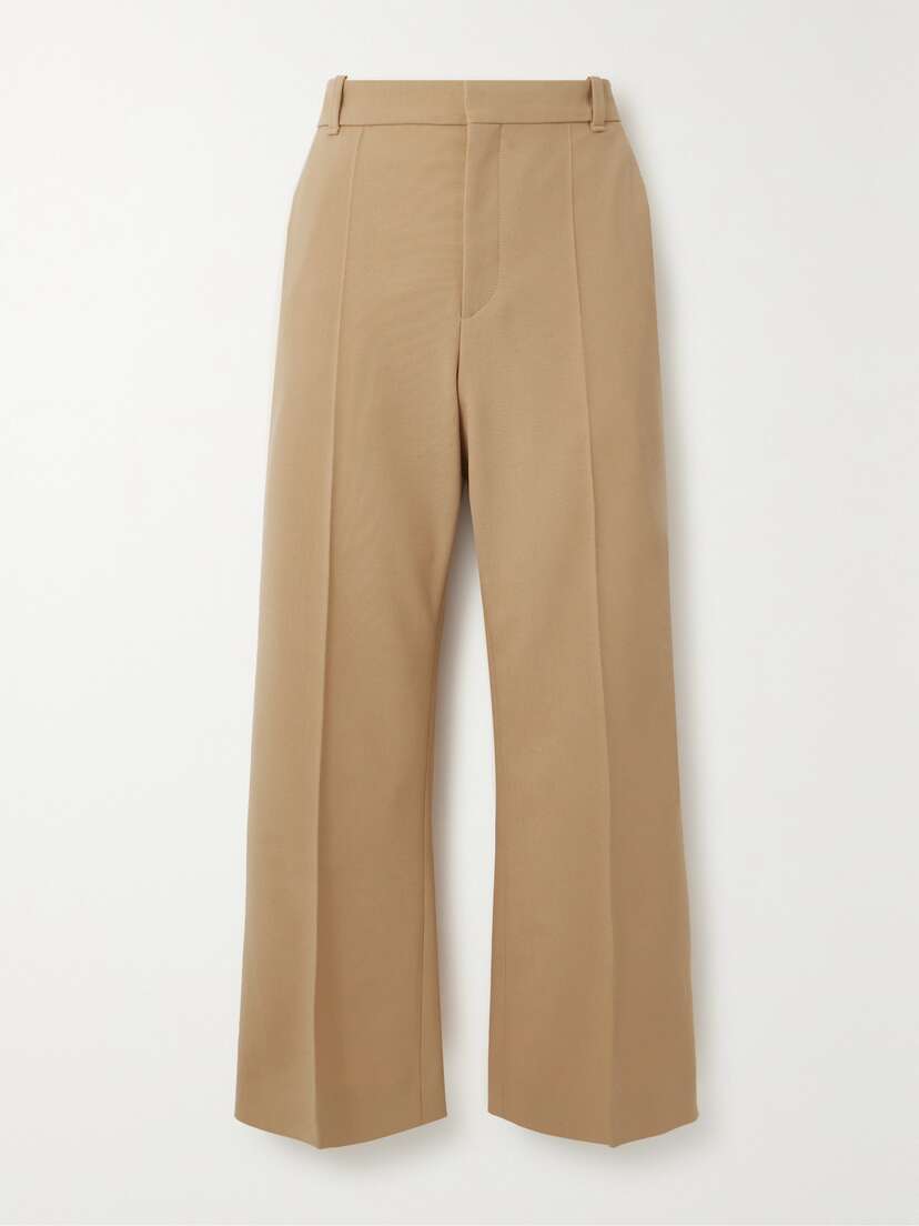Chloé Cropped Wool Bootcut Pants