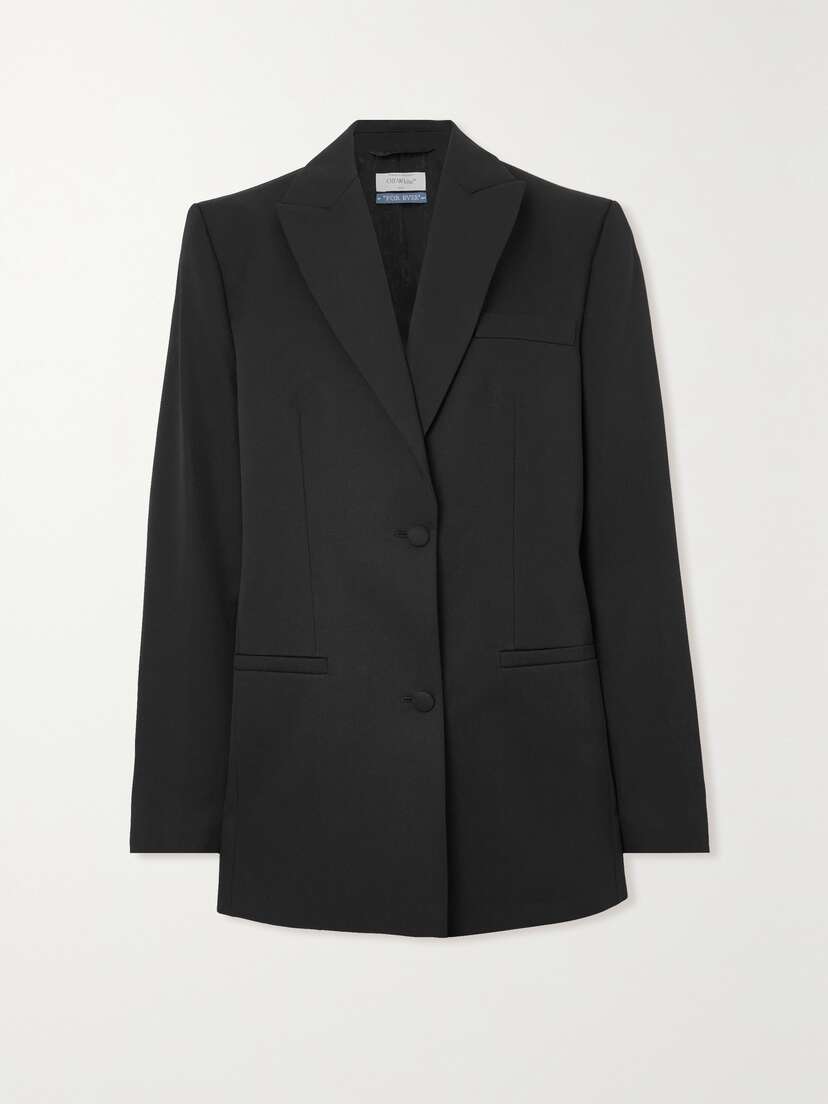 Off-White Tomboy Embroidered Wool-twill Blazer