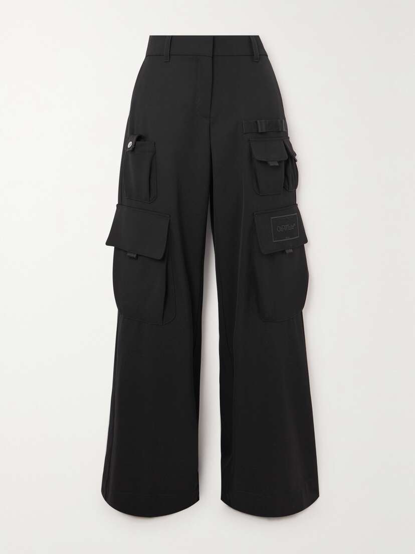 Off-White Toybox Wool Wide-leg Cargo Pants