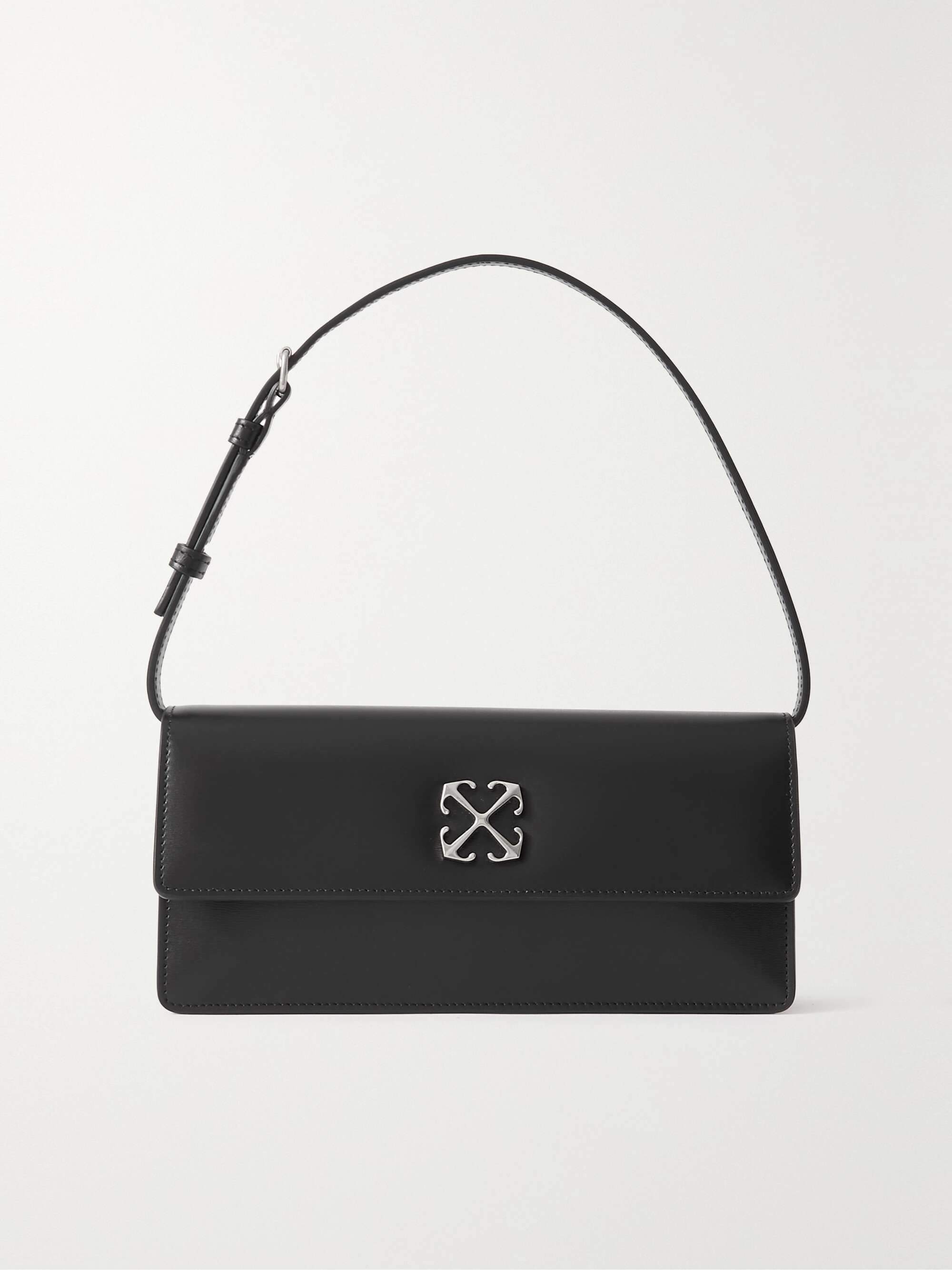 OFF-WHITE Jitney 1.0 leather shoulder bag | NET-A-PORTER