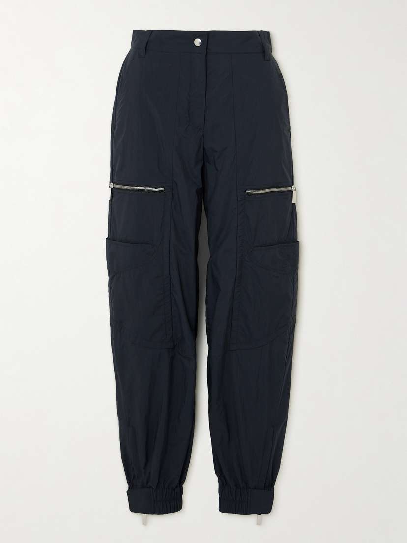Off-White Embroidered Shell Tapered Pants