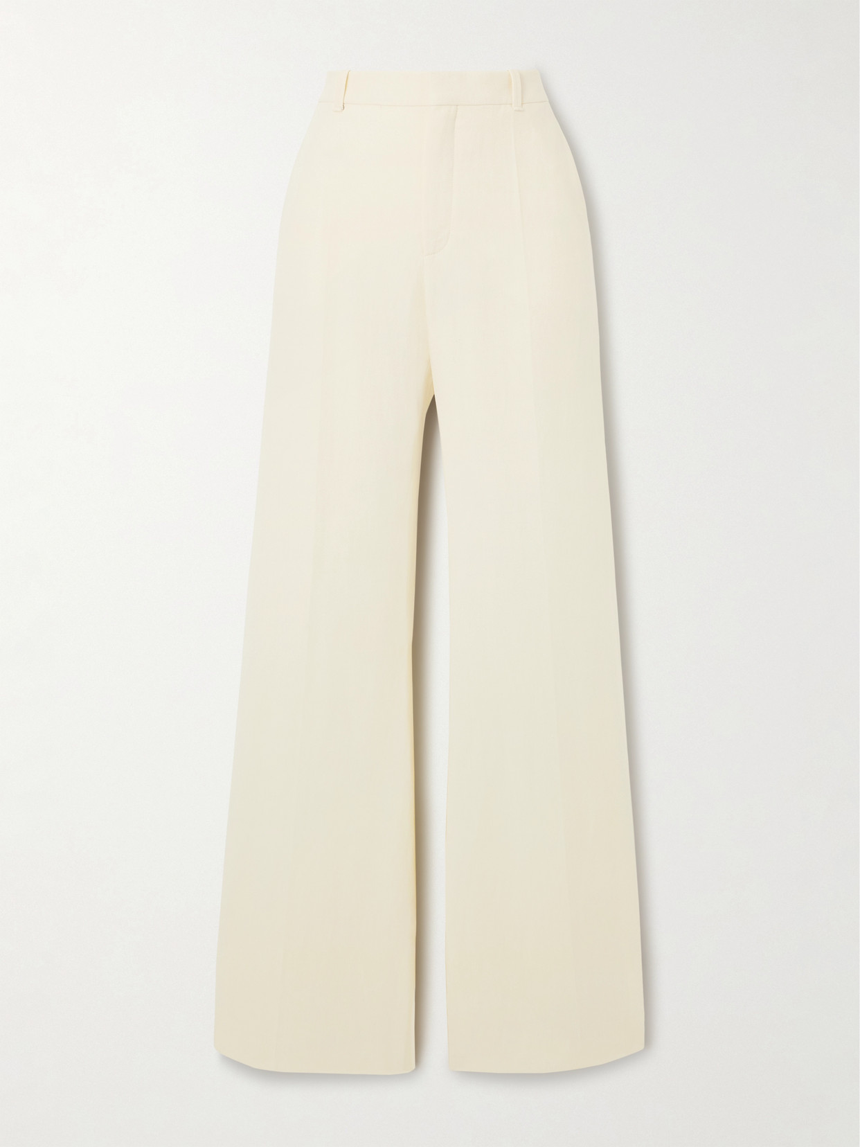Chloé Linen Wide-leg Pants - Cream
