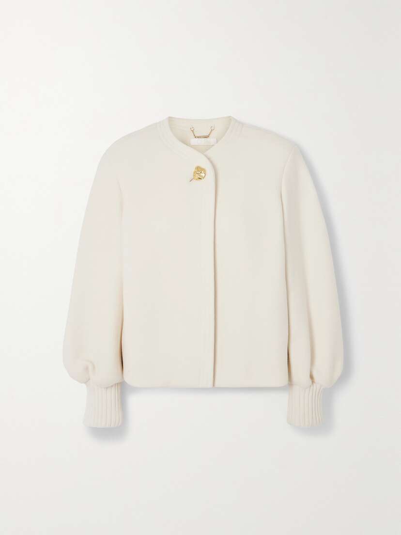 Chloé Embellished Wool-blend Jacket