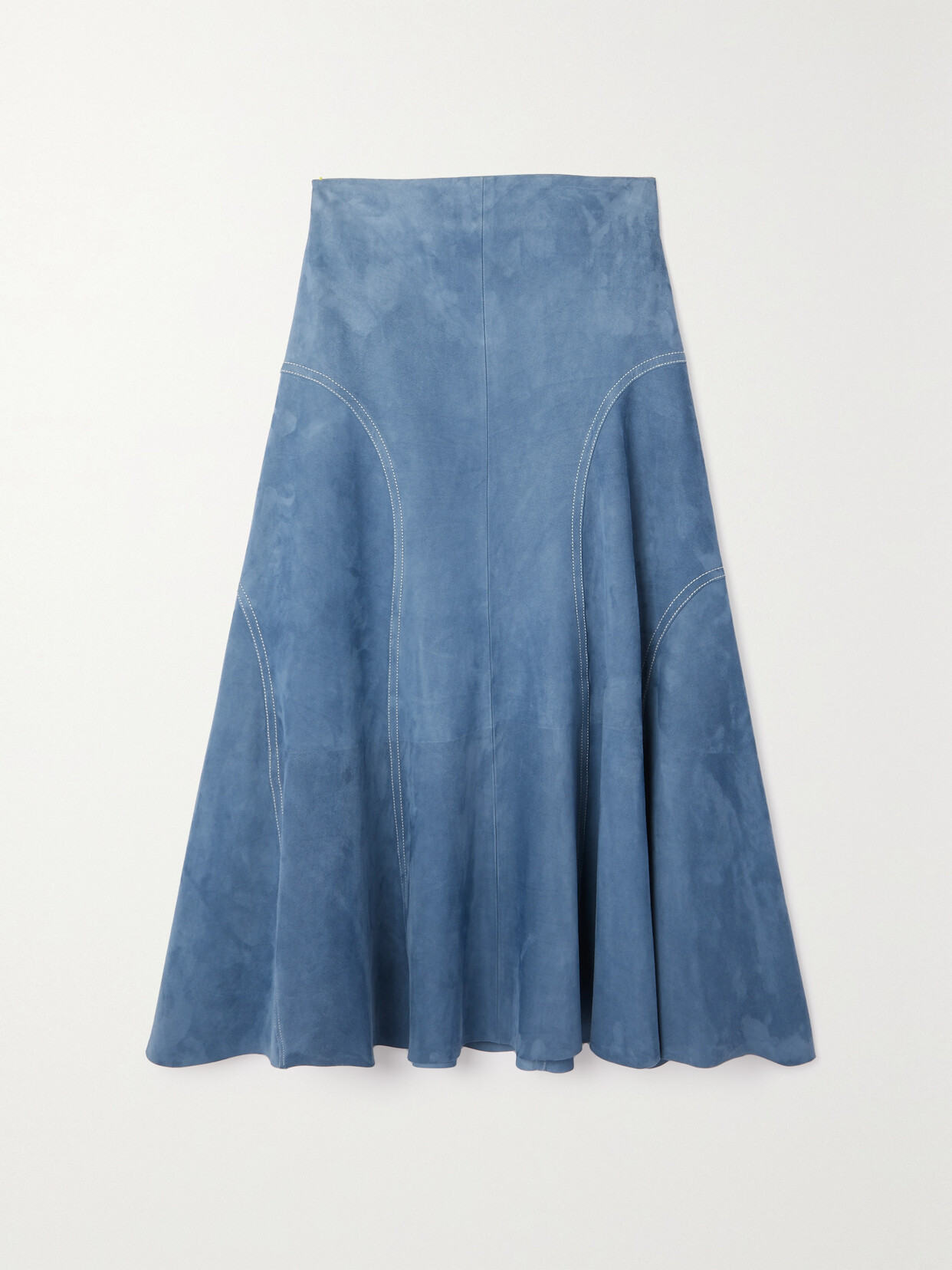 Chloé Suede Midi Skirt - Blue