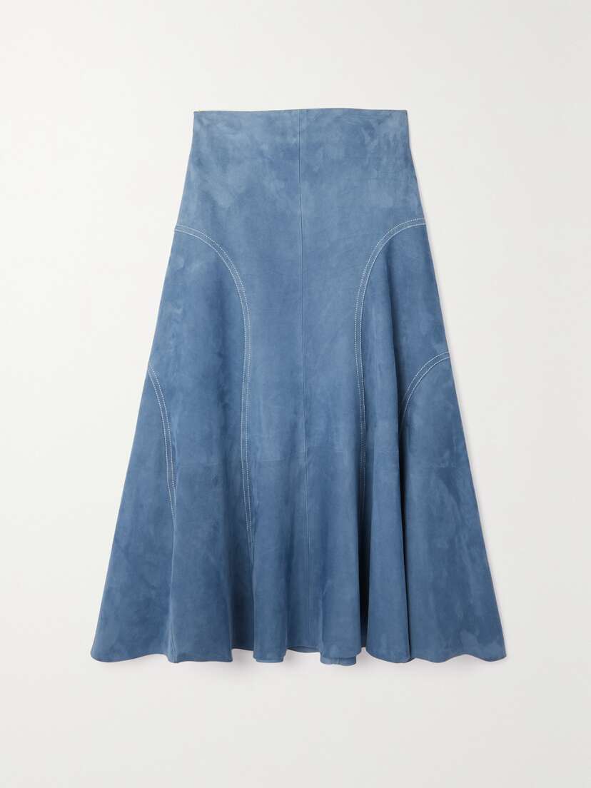 Chloé Suede Midi Skirt